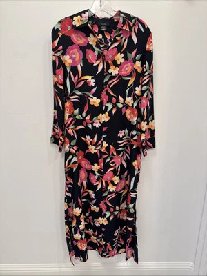 ❤️‍🔥Lindo NATORI Magnólia Zíper Frontal Caftan IMPRESSÃO FLORAL XS ($180) Novo com etiquetas❤️‍🔥 - Imagem 1 de 4