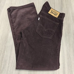 Levis 514 Pants Mens 32x34 (32x29) Brown Corduroy Straight Fit Jeans Casual - Picture 1 of 9