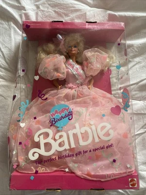 Muñeca Barbie Happy Birthday 1990 Mattel #7913 - Nueva en caja nunca abierta - Rara Foto 1 de 3