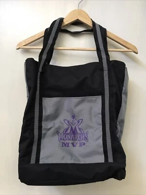Sacramento Monarchs MVP Zipper Gray Black Tote Logo - Image 1 of 3