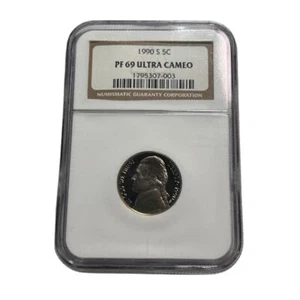 NGC 1990 S PF69 Ultra Cameo US Nickel 5c 1795307-003 - Picture 1 of 2