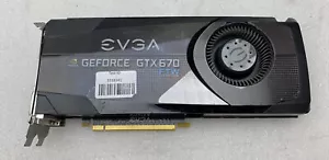 EVGA NVIDIA GEFORCE GTX 670 FTW 2GB GDDR5 PCIe 3.0 x16 Video Card Tested Working - Picture 1 of 7