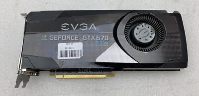 EVGA NVIDIA GEFORCE GTX 670 FTW 2GB GDDR5 PCIe 3.0 x16 Video Card Tested Working - Image 1 of 4