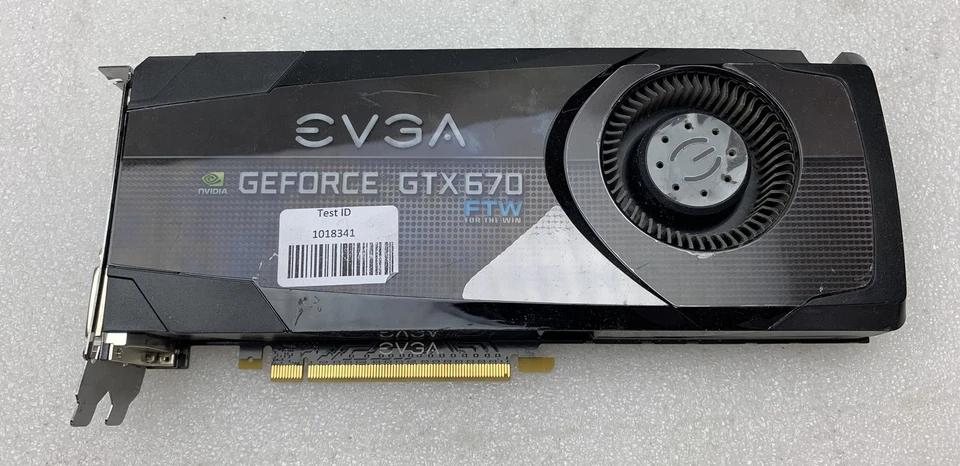 EVGA NVIDIA GEFORCE GTX 670 FTW 2GB GDDR5 PCIe 3.0 x16 Video Card Tested Working - Image 1 of 4