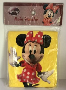 NEW Vintage Disney Minnie Mouse Figure Rain Poncho Adult Size Park Camping - Picture 1 of 4