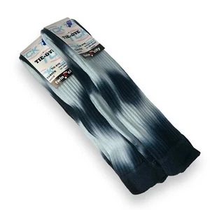 TCK Tie Dye Multisport Tube Socks Soccer Softball Size Large Navy Blue 2 Pair - Picture 1 of 3