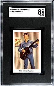 1978 Swedish Samlarsaker #126 Elvis Presley Card * Pack Fresh POP 1 NM-MT SGC 8 - Picture 1 of 2