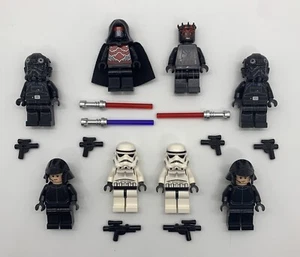 LEGO Star Wars Darth Revan Darth Maul Minifigures Lot Stormtrooper Tie Pilot - Picture 1 of 1