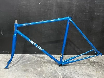 Cuadro de bicicleta de carretera Trek 500 Series Cromalloy-M 501 Reynolds 1983 de colección azul 21 Foto 1 de 4