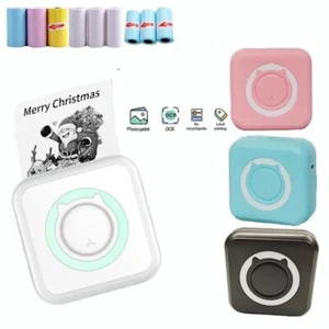Portable Mini Thermal Printer Wirelessly Photo Label Memo Wron Question Printing - Picture 1 of 17