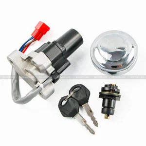 Interruptor de encendido apto para Yamaha V-STAR 650 1100 1999-2016 tapa de combustible llaves de bloqueo de asiento - Imagen 1 de 7
