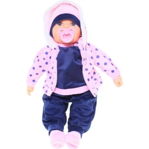 Cotton Candy - Baby Doll Eliza With Dummy - Pink Polka Dot Jacket - Imagen 1 de 2