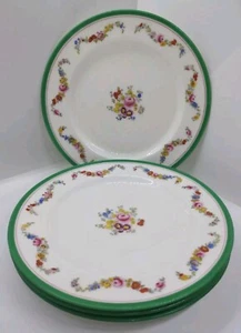 RARO Verde Mintons A332 Floral 9" Plato de Cena C 1891 - 1902 Hermoso Lote - Imagen 1 de 12