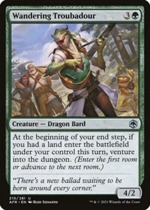 WANDERING TROUBADOUR x4 mtg NM-M Adventures in The Forgotten Realms 4 Unc - Picture 1 of 1