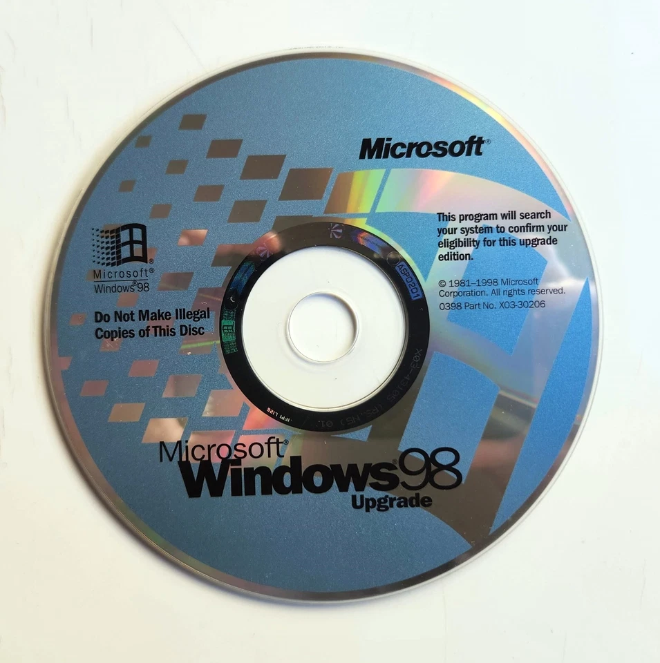 Microsoft Windows 98 Second Edition (Retail) (1 User/s) - Upgrade for Windows 730-00848