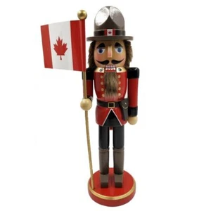 Cascanueces Navidad Montaje Real Canadiense Taller de Santa 14 pulgadas multicolor - Imagen 1 de 1