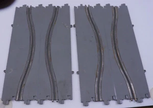 2 1965 PIECES OF REVELL STRAIGHT CHICANE, WAVY SLOT CAR TRACK, 1/32 SCALE, 12 IN - Picture 1 of 5