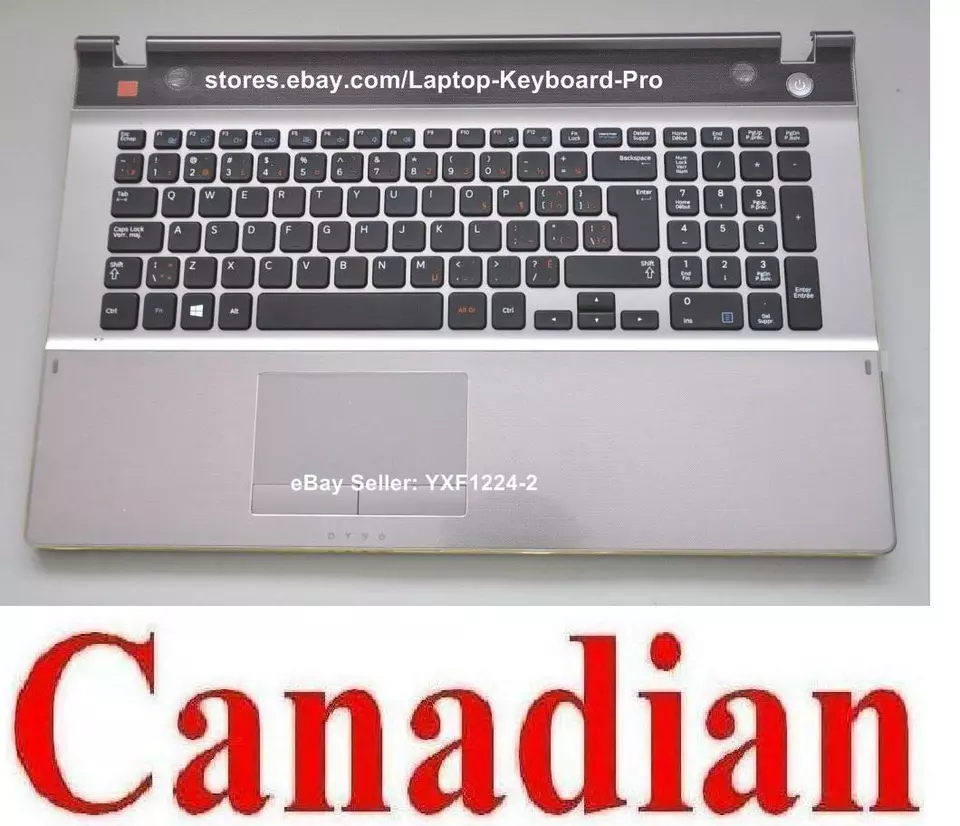 Keyboard + TopCase for SAMSUNG NP550P7C 550P7C -  CA Canadian BA75-03790J - Bild 1 von 2
