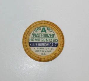 1 Original Unused Blue Ribbon Dairy Binghamton, NY Cap - Picture 1 of 2