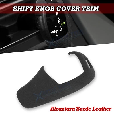 Cubierta de tapa de perilla de cambio de marchas de cuero gamuza Alcantara para serie 5 X5 X6 E60 E70 E71 Foto 1 de 4