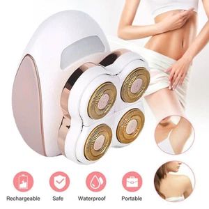 Electric Shaver For Women Rechargeable Painless Bikini Razor Lady Hair Remover - Picture 1 of 19