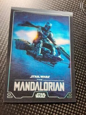 2023 TOPPS Star Wars Flagship SP HOLOGRAM Poster Art # HC-15 THE MANDALORIAN - Image 1 of 2