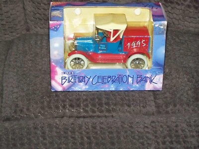 New 1994 Ertl Birthday Celebration 1918 Model T Runabout Die Cast Bank Car - Image 1 of 4