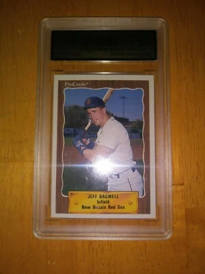 1990 PROCARDS NEW BRITAIN RED SOX JEFF BAGWELL RC HOF GEM MINT 10 MINT GRADING - Image 1 of 2