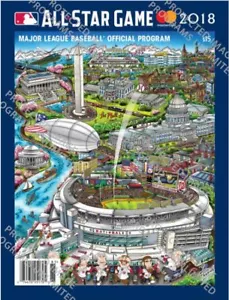 2018 MLB ALL STAR GAME PROGRAM OFFICIAL FAZZINO ART VERSION ASG WASHINGTON - Picture 1 of 1
