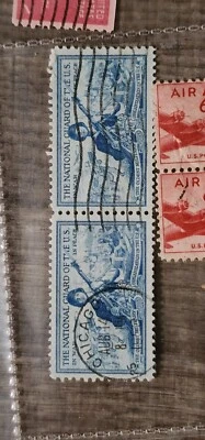 US 3c stamp SC #1017 National Guard, In War and In Peace 1953 used - #B666 - Image 1 of 2