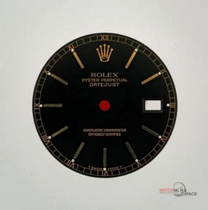 Rolex Datejust QS 36 mm 16233 16013 originale da uomo quadrante nero lucido 2/T #D17 - Foto 1 di 8