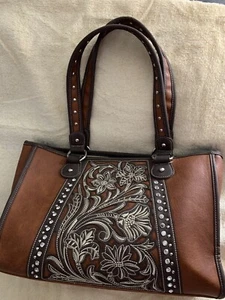 American Bling Leather Handbag - Picture 1 of 5