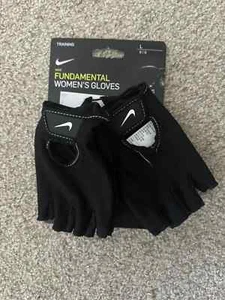 Nike Women's Gym Fundamental Training Gloves Size L Large - Black NEW - Picture 1 of 1