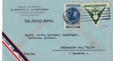 S3762-AMERICA LATINA, REPUB. DOMINICANA,BUSTA POSTA AEREA X PALAZZOLO SULL'OGLIO