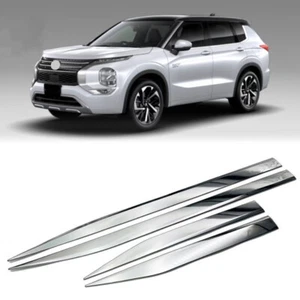 For Mitsubishi Outlander 2022-2025 2026 Chrome Body Side Molding Line Cover Trim - Picture 1 of 10