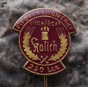 1970 Pivovar Litomerice Czechoslovakia Beer Lager 250th Anniversary Pin Badge - Picture 1 of 4