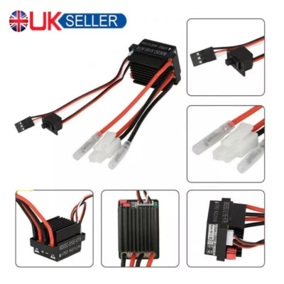 320A Brushed ESC Electronic Speed Controller Waterproof For RC Car Boat Motor UK - Image 1 of 4