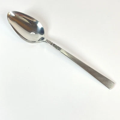 Cucharadita de acero inoxidable Rogers Bros. "Evangeline" 1847 6 1/8" cubiertos 1 pieza Foto 1 de 4