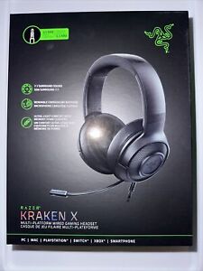 Razer Kraken X Multi-Platform Wired Gaming Black Headset - 7.1 Surround Sound 