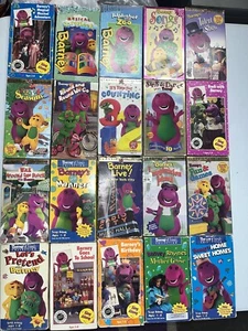 20 Lot Barney VHS Live In Concert School Manners Counting Party Talent Alphabet - Picture 1 of 15