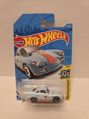 Estuche Hot Wheels J 2021 Porsche 356 Outlaw (azul/naranja Golfo) sellado Foto 1 de 3