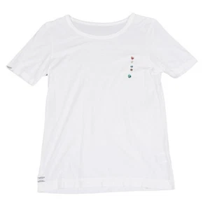 Mademoiselle NON NON Color Stone Decorated Stretch T Shirt Size 38M(K-162143) - Picture 1 of 12