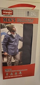 NUOVO Wrangler Pantaloni Termici Pesanti Carbone Waffle Poliestere 2XL (Grigio) - Foto 1 di 12