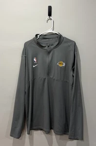 Nike NBA Los Angeles Lakers DRI-FIT 1/4 Zip Coaches Jacket Men’s 2XL XXL - Picture 1 of 3