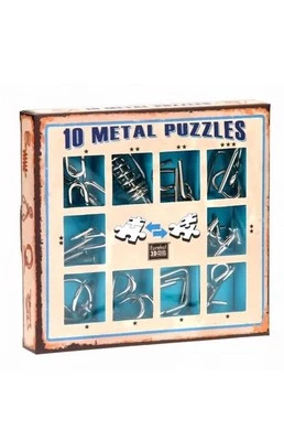 🔥NEW🔥10 Metal 3D Puzzles Eureka box 3 difficulty levels smart toys for age 7+ - Image 1 of 4