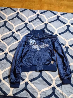 Los Angeles Lakers Mitchell & Ness Satin Full Zip Jacket Boys Kids Size M  - Image 1 of 4