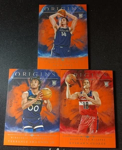 Lot 3 Zach Edey Terrence Shannon Jr 2024-25 Panini Origins /75 Orange RC - Picture 1 of 4
