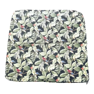 Tropical Parrot Print Zippered Pillow Cover Home Birds Paradise Throw Cover 20" - Image 1 of 4