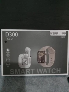 D300 8-IN-1 SMART WATCH, EAR BUDS, & *8 WRIST STRAPS* *BRAND NEW IN BOX* $199+ - Picture 1 of 2