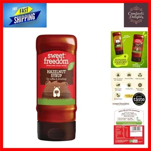 Delicious Hazelnut Syrup - 350g | High Fiber & Low Fructose - Perfect for Treats - Picture 1 of 9